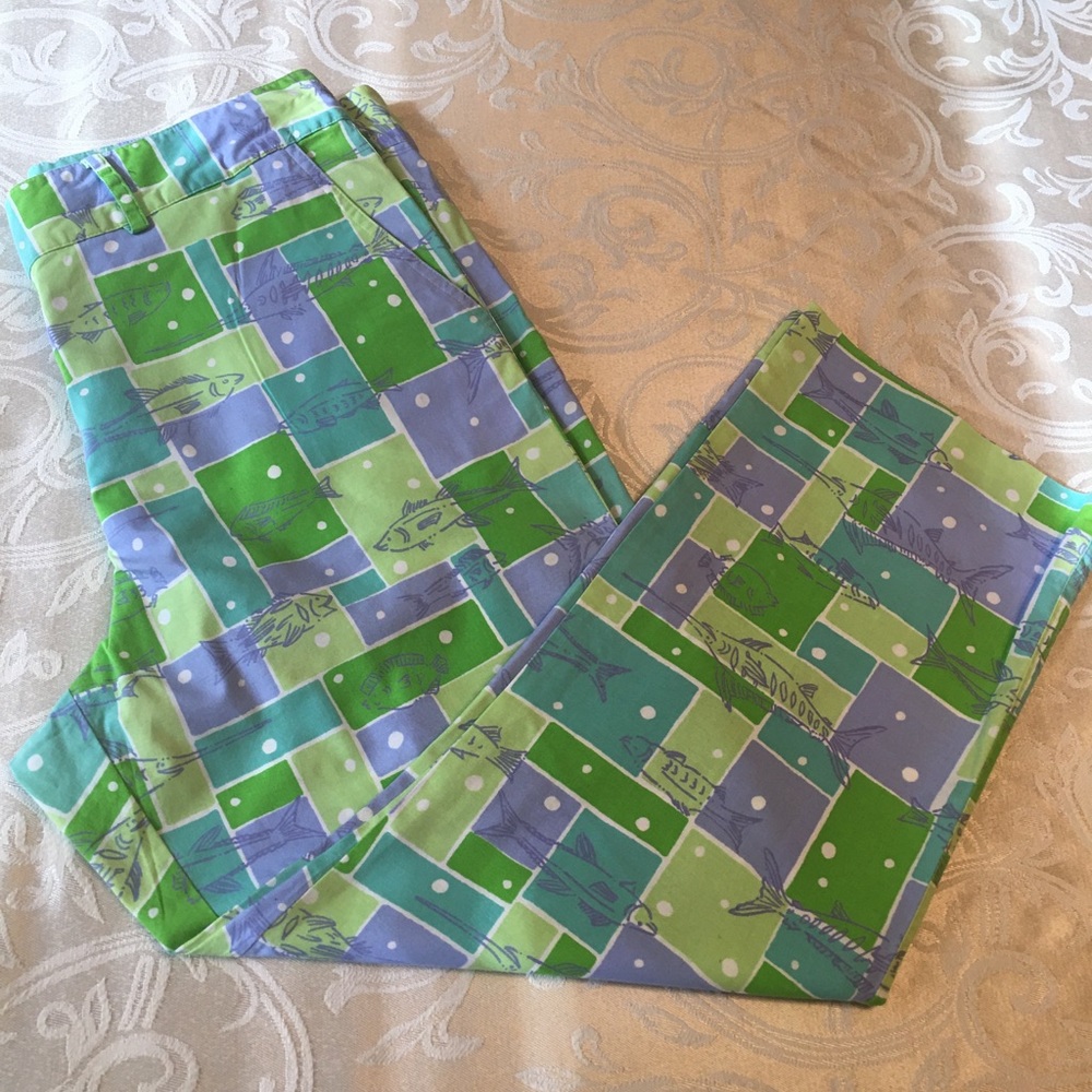 Lilly Pulitzer Fish Print Pants